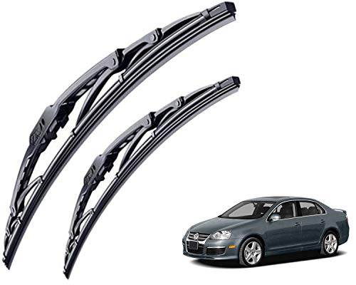 Image of WolkomHome High Performance OE Car Wiper Blade Replacement set of 2 Pc Right 24 inch Left 19 inch for Volkswagen Jetta Type-1
