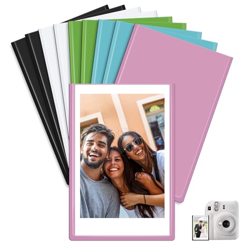 Ainiv 10 Pzs Marco Foto Magnético9,3x6,3cm (3,7x2,5in), Compatible con Película Instax Mini, Marcos de Fotos Magnéticos para Nevera para Fotos, Postales, Avisos - Colorido