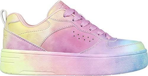 Skechers Kids Girls Court High-Electric Remix Sneaker, Multi, 5 Big Kid | Image 1