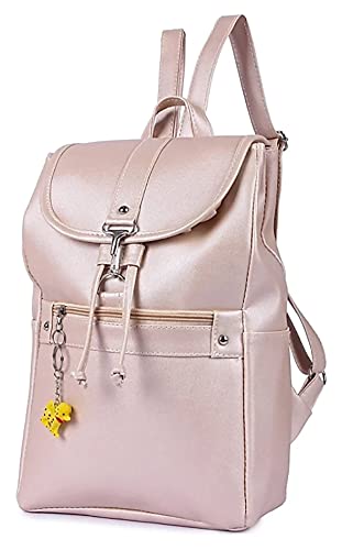 Image of Abbie College & School Bag For Girls, Hand Bag, Casual Backpack, Trendy Women Bag (Cream)