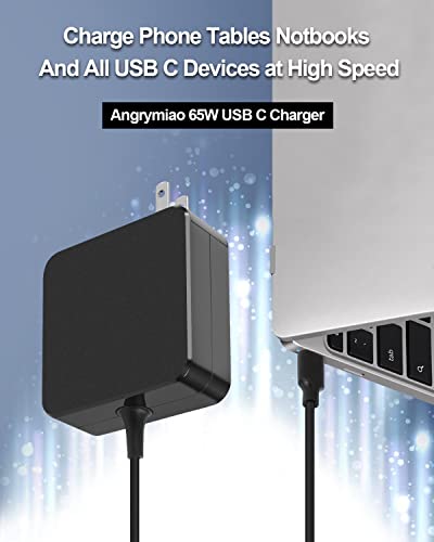 65W Usb C Charger,Pd Wall Power Adapter Compatible For Macbook Pro, Dell Xps, Chromebook, Lenovo, Huawei Matebook, Hp Spectre, Acer And Any Laptops Or Smart Phones With Usb C #TOP1