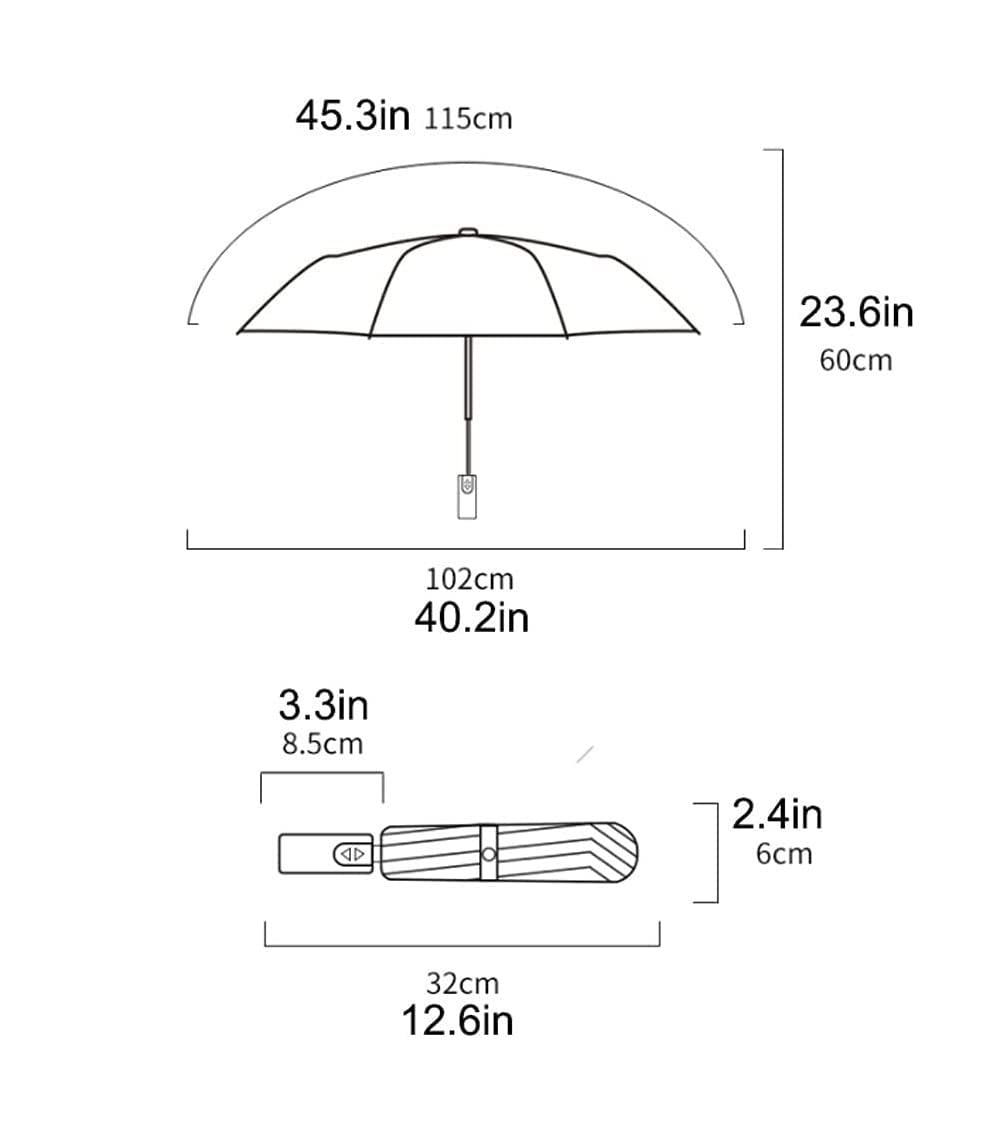 Parasol Damski Odwrócony Parasol Automatyczny Przenośny Kompaktowy Parasol Podróżny Automatyczny Parasol Do Otwierania I Zamykania Trwały Parasol Przeciwsłoneczny I Deszczowy Parasolka Kobieca(Color:S