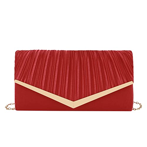 Image of Queena Womens Shiny Glitter Evening Clutch Envelope Handbag Chain Purse for Wedding Party Prom Gift for Mom Wife Girlfriend