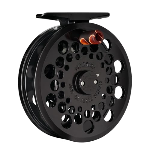 Redington Classic Trout Fly Reel Lightweight Click-and-Pawl Trout Reel Large Arbor CNC Machined Aluminum 2/3/4 Black