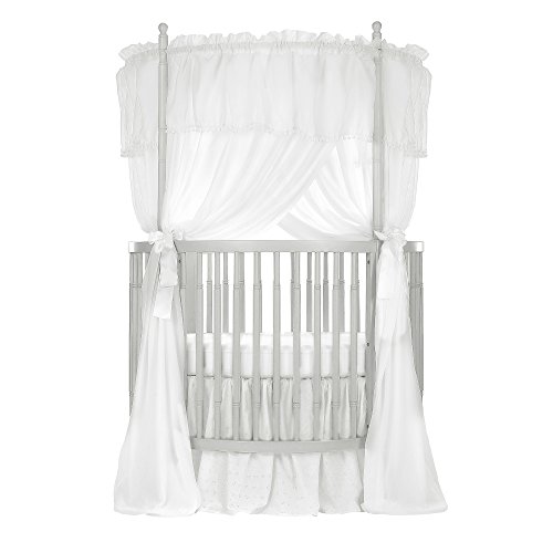 Dream On Me Sophia Posh Circular Crib, Silver Pearl, Full Size ,...