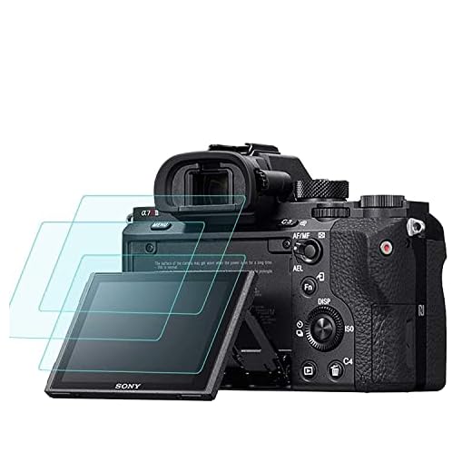 Protector de Pantalla para Sony Alpha a7RIII A7R3 A9 A7II A7RII A7SII A7R Mark II Cámara, Masstimo 3 Pack Protector de Pantalla Cristal Templado LCD Protector para A72 A7R2 A7S2 A7R Mark 2