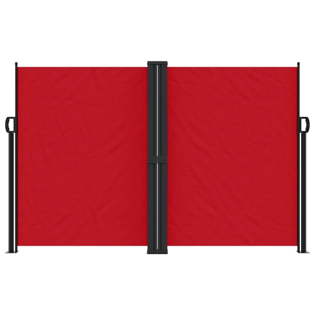 Toldo lateral extensible rojo 160 x 1000 cm