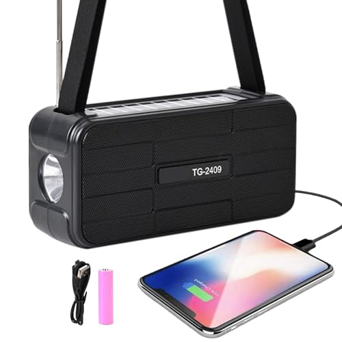 Radio portable solaire longue autonomie avec haut-parleur sans fil intégré
