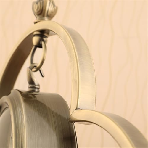 Reloj de escritorio de moda decorativo de metal de 7 pulgadas para estante de sala de estar 5