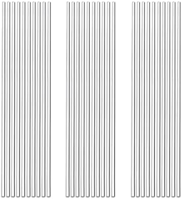 30pcs 1/8 x 12in Acrylic Dowel Rods Sticks, Clear Round Plastic Rods