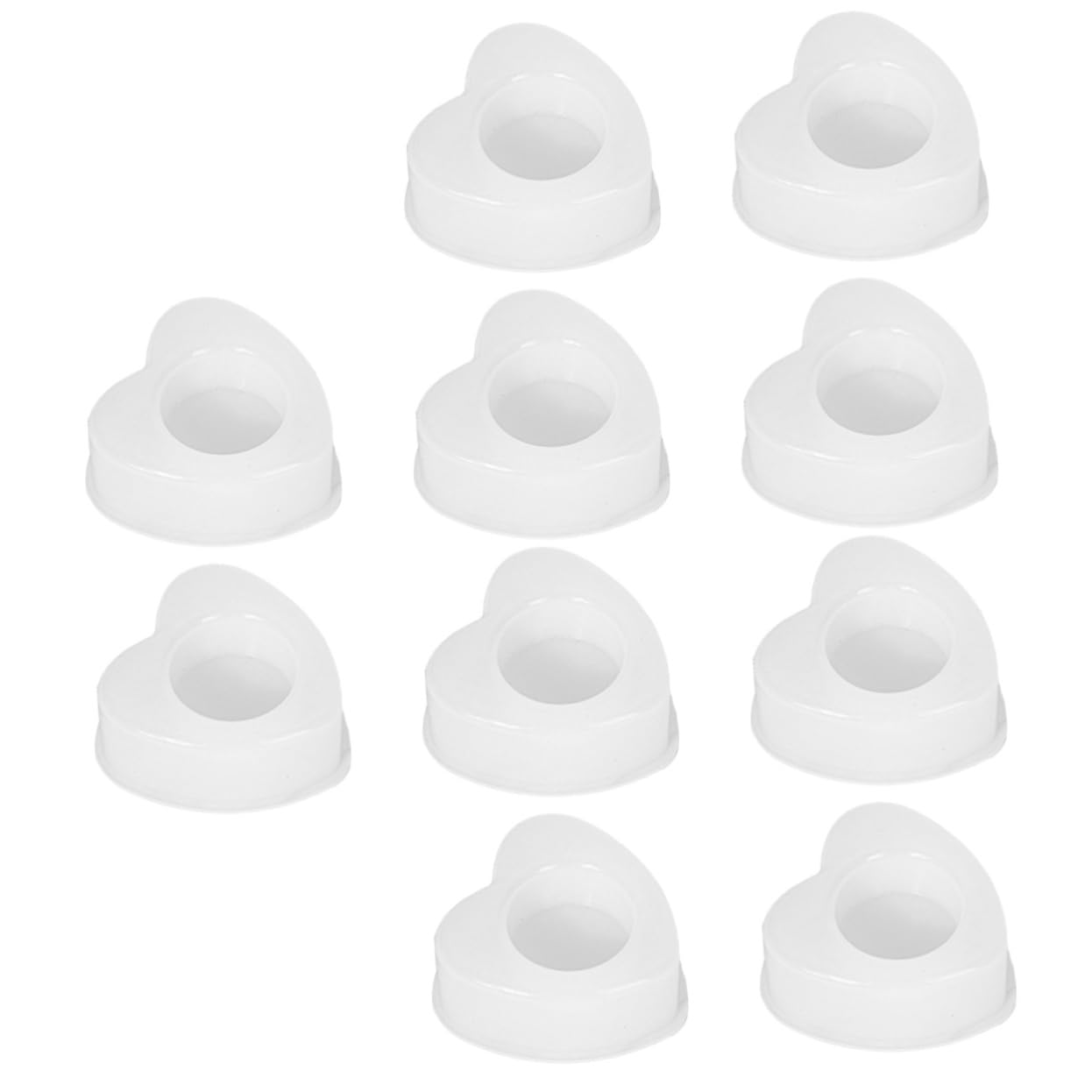 jojofuny 5 Set Stampo in Silicone Fai Da Te Fai Da Te Personalizzata Fustelle Cera Per Candele Stampo Per Ornamenti Stampo Per Fare Candelabri Bianca 2 Pezzi * 5