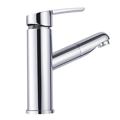 Preisvergleich Produktbild Charmingwater Armatur Bad Wasserhahn Einhebelmischer Badarmatur Waschbeckenarmatur mit ausziehbarem Brause Mischbatterie Waschtischarmatur