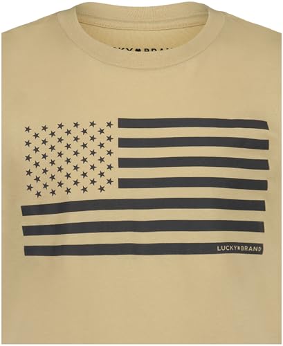 Image of Lucky Brand Boys' Short Sleeve Graphic Crew Neck T-Shirt, Soft, Comfortable, Relaxed Fit