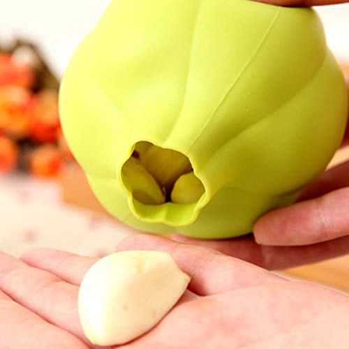 Yarnow 3 Pcs Silicone Garlic Peeler Automatic Garlic Skin Remover Keeper Garlic Roller Peeling Tube Garlic Skinner Kitchen Tools For Home Restaurant Green #TOP5
