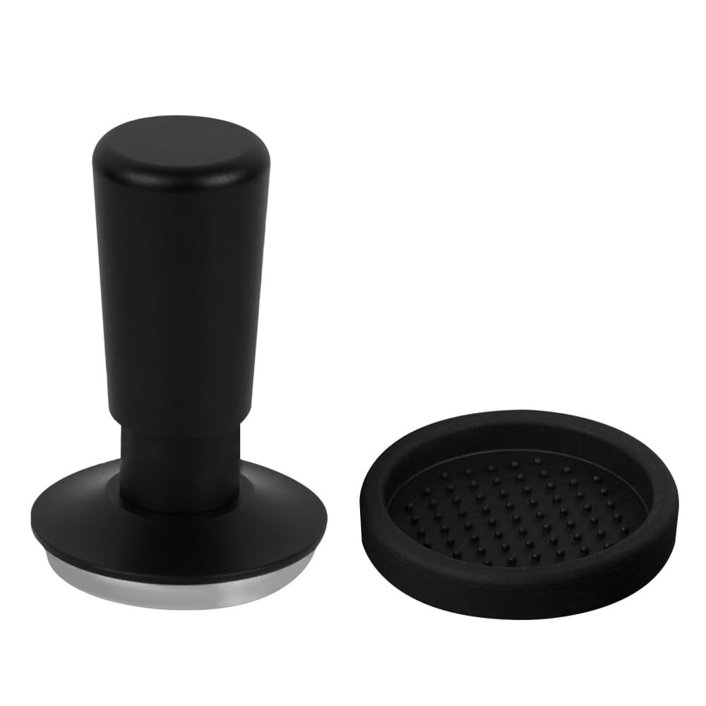 Dongker Espresso Tamper,No-Adjustment Dual Spring Ground Espresso Tamper With Stainless Steel Base For Coffee Grounds