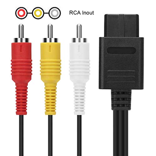N64 Av Cable - Audio Video Composite Cord For Nintendo 64, Gamecube, Super Nintendo Snes, Tv(7.87Ft/2.4M) #TOP3