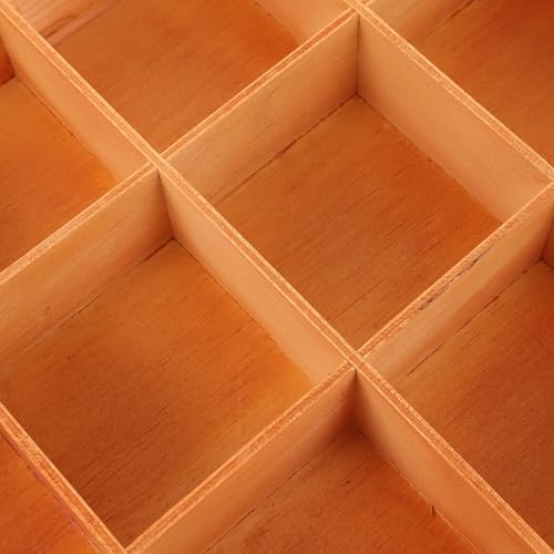 Porte-pot de fleurs rustique en bois véritable à structure alvéolée