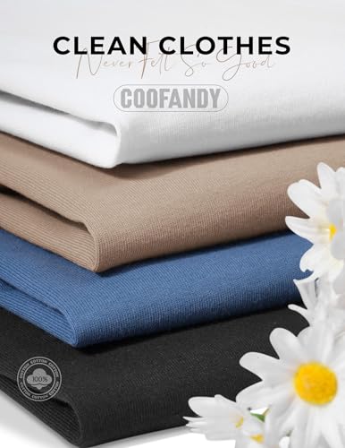 Image of COOFANDY Mens T-Shirts 100% Cotton Crewneck Short Sleeve Tees Casual Plain Shirts
