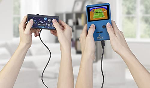 MGT Mobile Games Technology Spielkonsole: 2in1-Retro-Spielekonsole, 7-cm-Farbdisplay (2,8), 300 Spiele, 16 Bit (Retro Spiele 80er, Retro Game, Computerspiele)