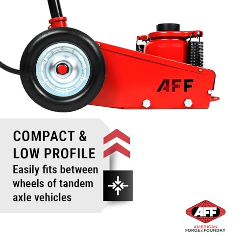 Image of AFF 22 Ton Axle Jack - Single Stage Air Assist Hydraulic Truck Jack with 3 Piece Extension Kit