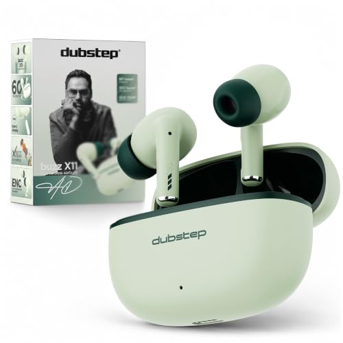 Dubstep Buzz X11 True Wireless Earbuds | Up to 60 Hours Playtime | 13mm Dynamic Drivers | ENC Calling | Ultra Low Latency Gaming | Bluetooth v6.0 | Ty