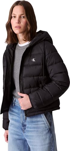 Calvin Klein Veste Matelassée Femme de Mi-Saison Légère Fine avec Capuche
