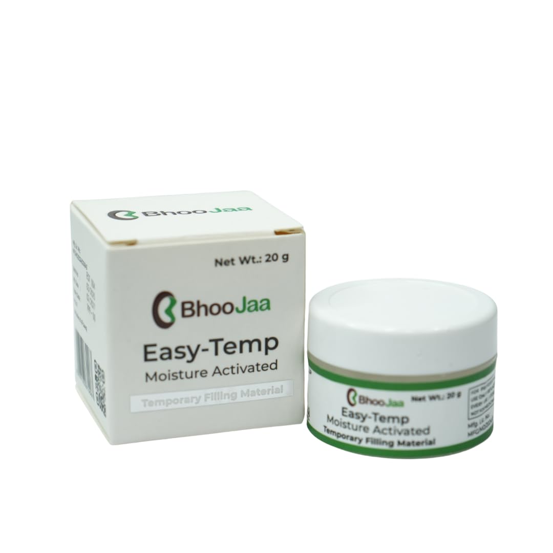 BhooJaa Easy Temp | Temporary Filling-Moisture activated | Fast-acting & Hassle-free solution for temporary tooth restorations | For Dentist Use 20g Pack of 1-image-44