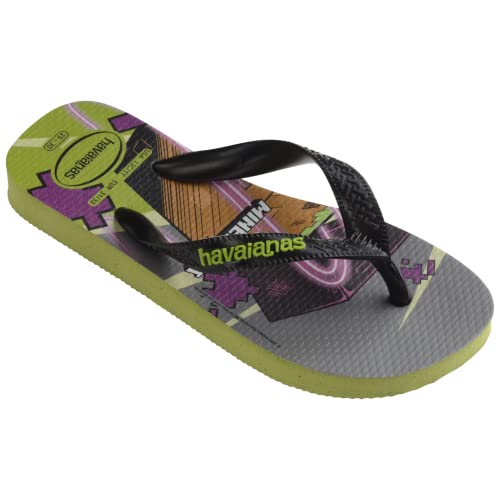 Havaianas Kids Top Minecraft Flip Flops - Kids' Enderman Summer Sandals - Olive, 11-12 Little Kid #TOP3