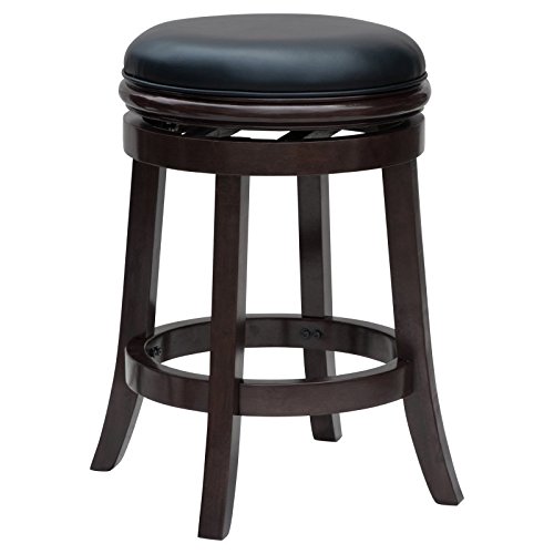 Boraam Backless Counter Height Stool, 24-Inch, Cherry #TOP20