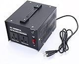 1000 Watt Voltage Converter Transformer Heavy Duty 1000W Step Up & Step Down Voltage Transformer AC 110V/120V/220V/240V Power Converter -Dual Output