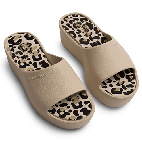 Lemon Jelly Women's Enyd Platform Sandals - Cute Water-Friendly Comfort Wedges for the Beach or Casual Wear - Super Lightweight Slip-On Flip Flops for Ladies2