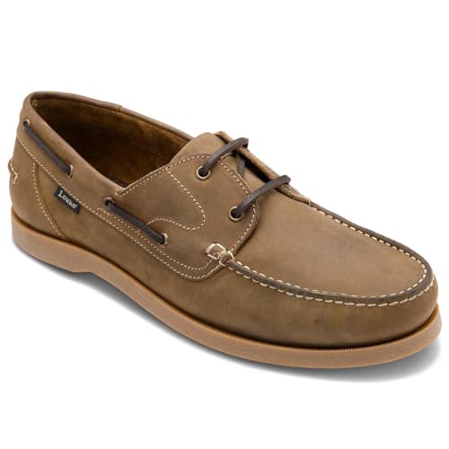 Loake Mens Padstow Deck Shoe UK6.5 to UK12 (Brown Oiled Nubuck, UK Footwear Size System, Adult, Men, Numeric, Medium, 11)