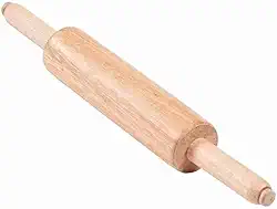 Rolo De Madeira Para Abrir Massas Com Cabo Pizza Pastel