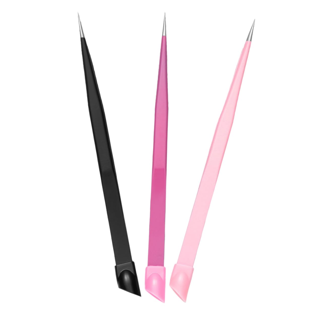 PACKOVE 4 Set Clip Multiuso Sopracciglio Donna Mestiere Unghia Pinzette Per Cinguetti Di Ciglia Pintelle Puntate A Punta Acciaio Inossidabile 3 Pezzi*4