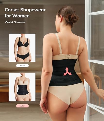 LODAY Segmented Waist Trainer for Women Corset Shapewear Waist Cincher Tummy Control Faja Body Shaper2