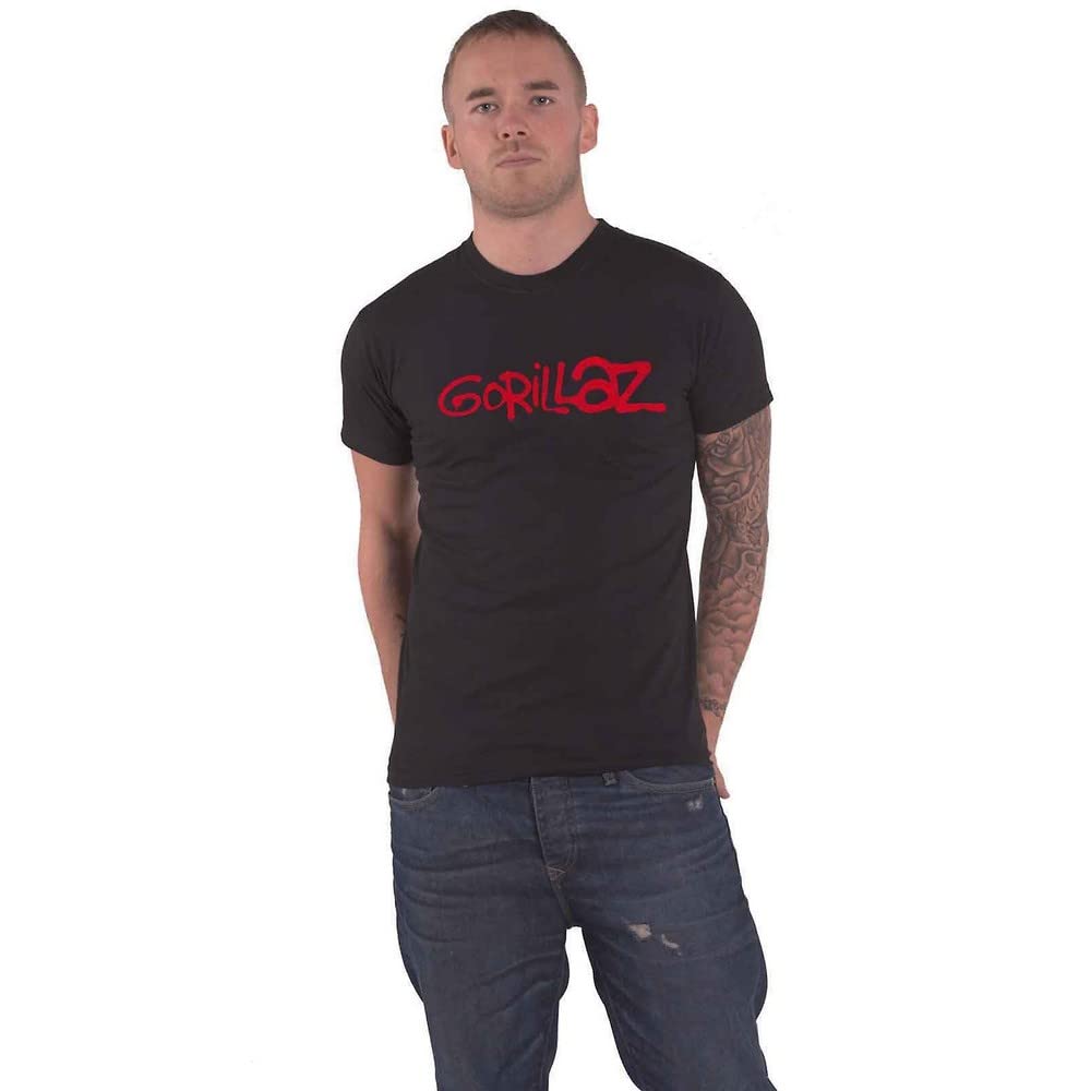 Gorillaz T Shirt Humanz Band Logo Official Mens Black S