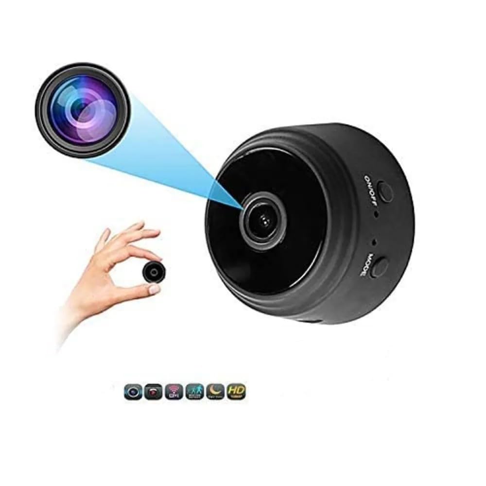 SIFACAM Magnet Spy Camera with Wireless Connectivity, Motion Detection, Night Vision, and 64GB SD Support