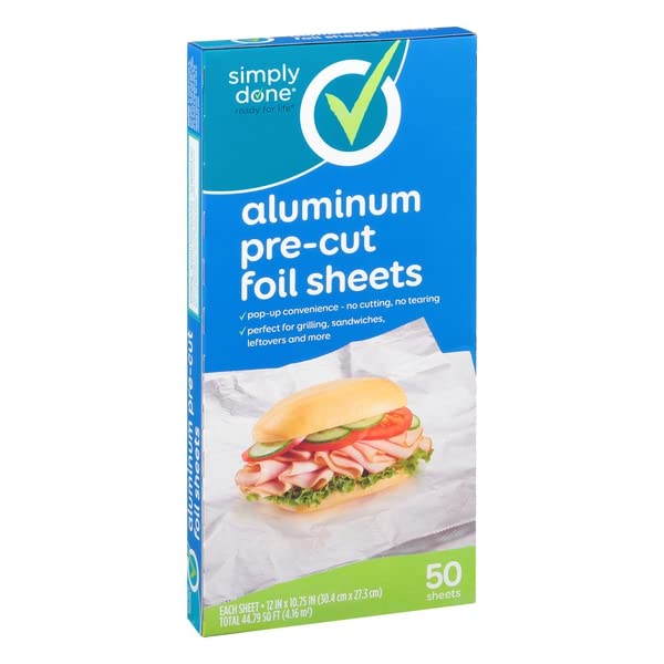 Simply Done, Foil Sheets, Aluminum, Pre-Cut
