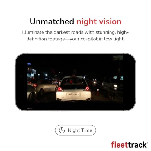 Image of Fleettrack 2K QHD DashCam for Car | 1440p HDR Recording | F1.8 Night Vision | 5.8GHz WiFi App Control | Voice Control | Parking Mode | Loop Recording | GPS Logger Support | Upto 128GB