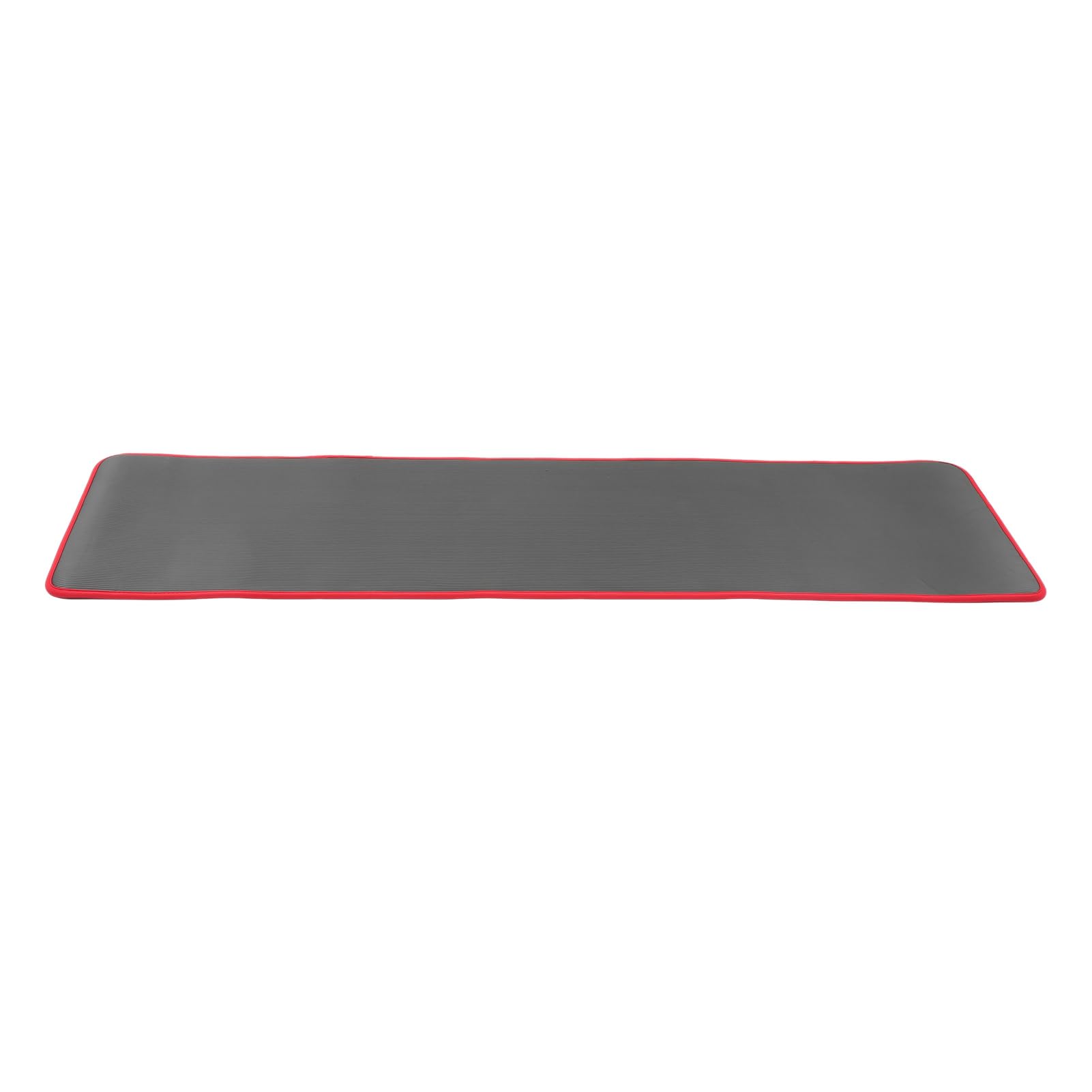 Generic Estera de Yoga Gruesa, Estera de Ejercicios para el Hogar Antideslizante Insonorizada para Bailar, TPE Negro de 10 Mm con Líneas de Alineación