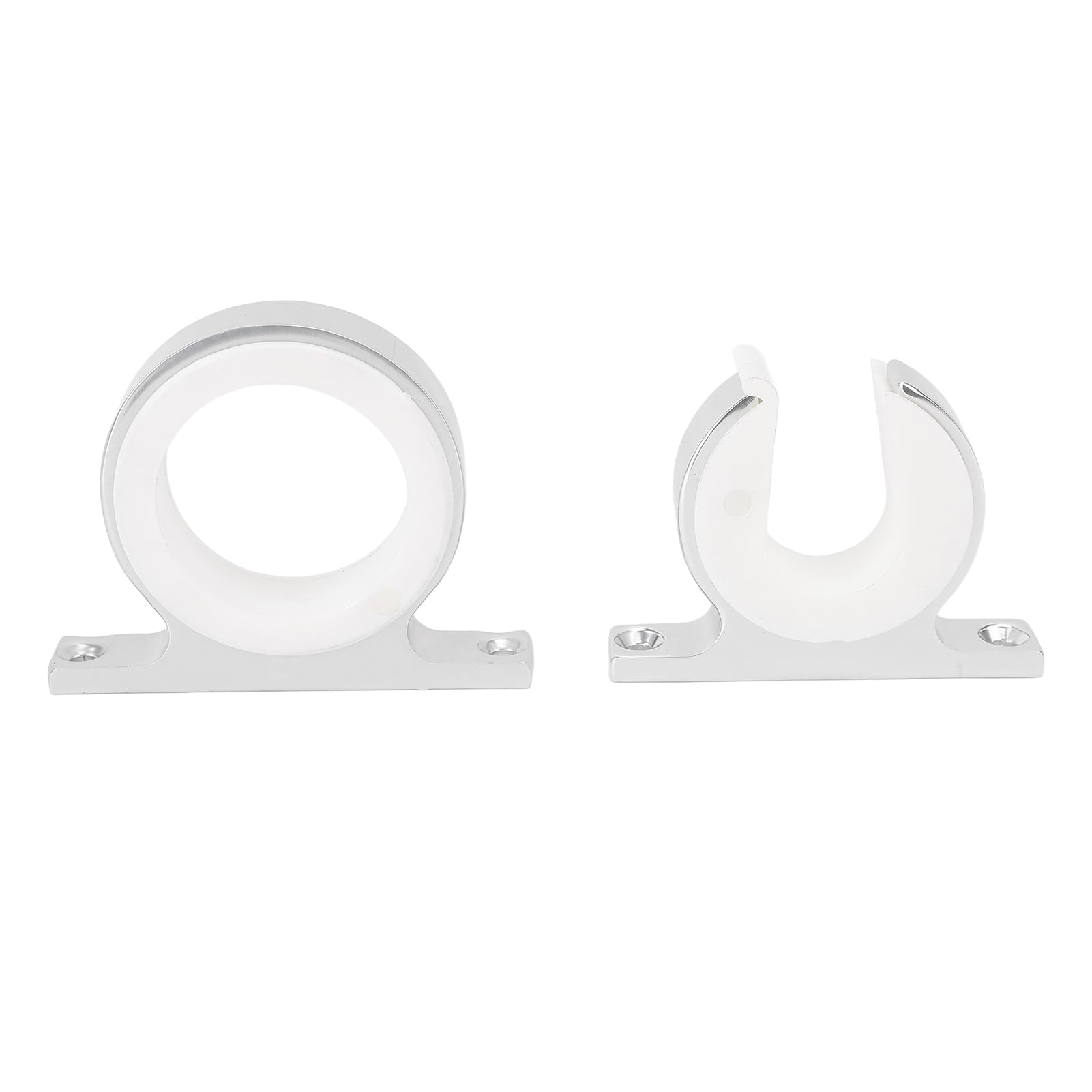 Aluminum Alloy Single Rod Rack Set - Multifunctional Fishing Rod Holder with Anodized Finish for Secure Support and Flexible Installation on Wood or Metal Surfaces