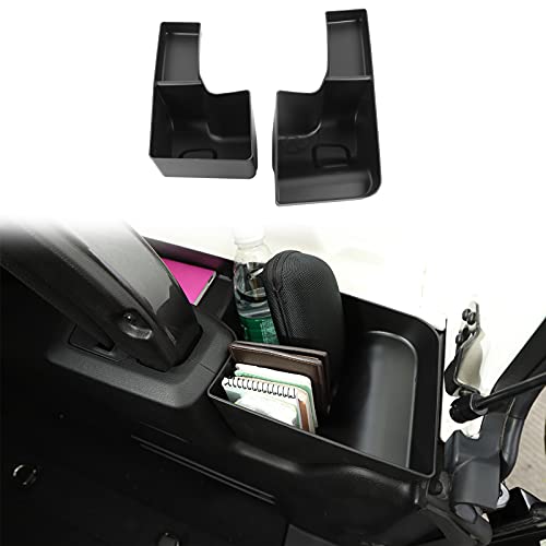 CheroCar for Jeep JL Trunk Storage Tray Organizers Rear Cargo Side Box for Jeep Wrangler JLU 2018-2021, Interior Accessories