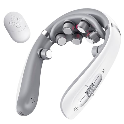 Zenopax Multi-Head Neck Massager with Heat, 10 Modes &16 Intensities, 100 to109&deg;F, Electric Neck Massager for Pain Relief and Deep Relaxation