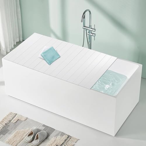 Cubierta de bañera a prueba de polvo 70x60cm en PVC impermeable para el hogar 8