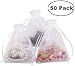 Foxnovo Organza Drawstring Gift Bags (50Pcs -13x18cm)