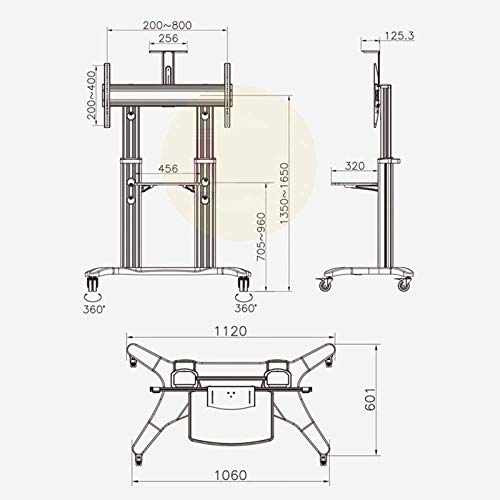 Soporte Universal para TV de Piso 55-80 pulgadas miniatura 5