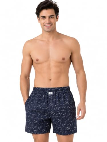 Image of Longies Men's Cotton Printed Regular Boxer Shorts