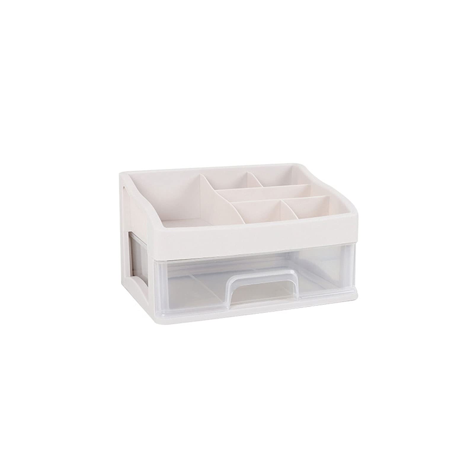 Organisateur maquillage transparent et boîte de rangement cosmétique avec porte rouge à lèvres