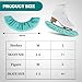 HMDZMR Ice Skate Guards 2 Pairs Hockey Blade Protector Ice Skate Covers Ice Skating Accessories for Ice Skating, Figure Skates, Hockey (Black,Blue, Medium)