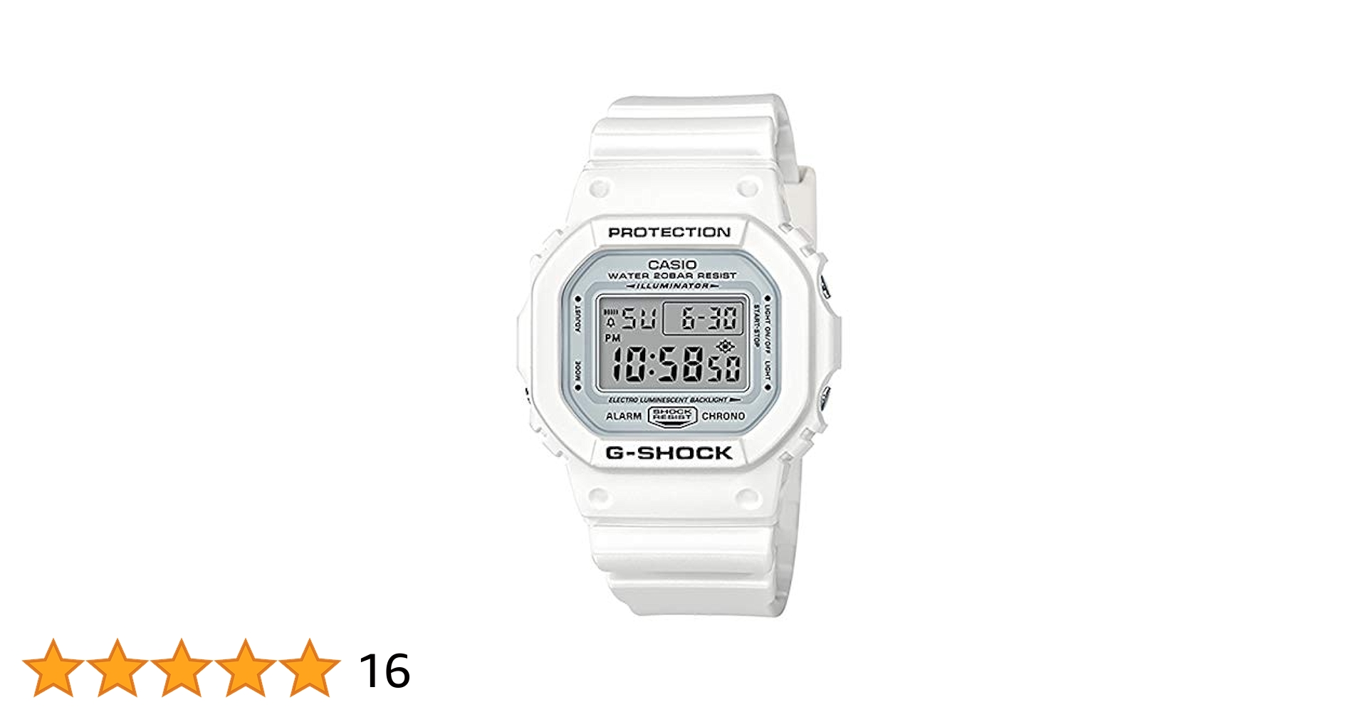 Amazon.co.jp: カシオ G-Shock 5600、ホワイト、ワンサイズ M US